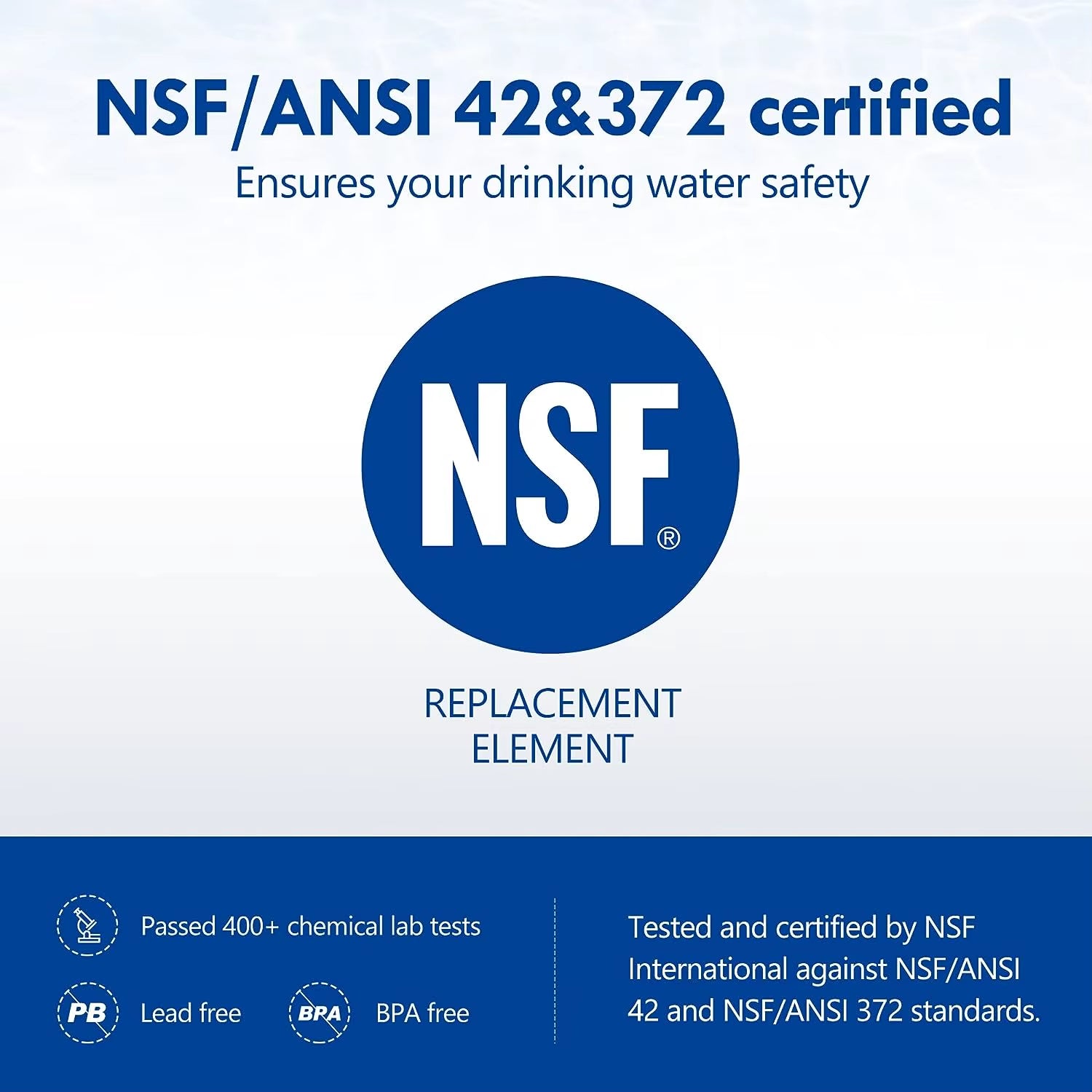 Faucet Tap Water Filter Purifier System, Reduces Lead, Chlorine & Bad Taste NSF Certified 320-Gallon Kitchen